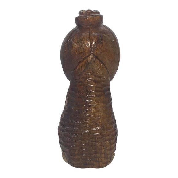 Monkeypod Vintage Hawaiian Hand Carved Lady Figurine - Picture 3 of 8